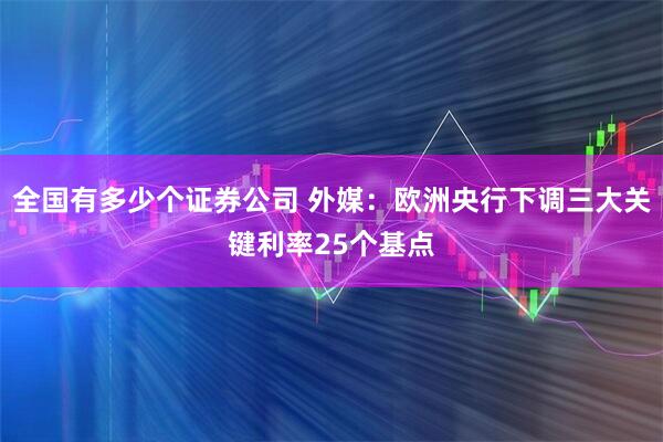 全國有多少個證券公司 外媒：歐洲央行下調三大關鍵利率25個基點